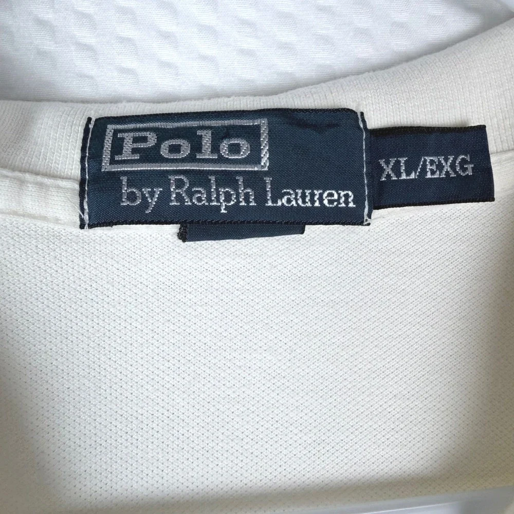 Polo Ralph Lauren‎ Mens Cream Classic Fit Short Sleeve Polo Shirt Size XL